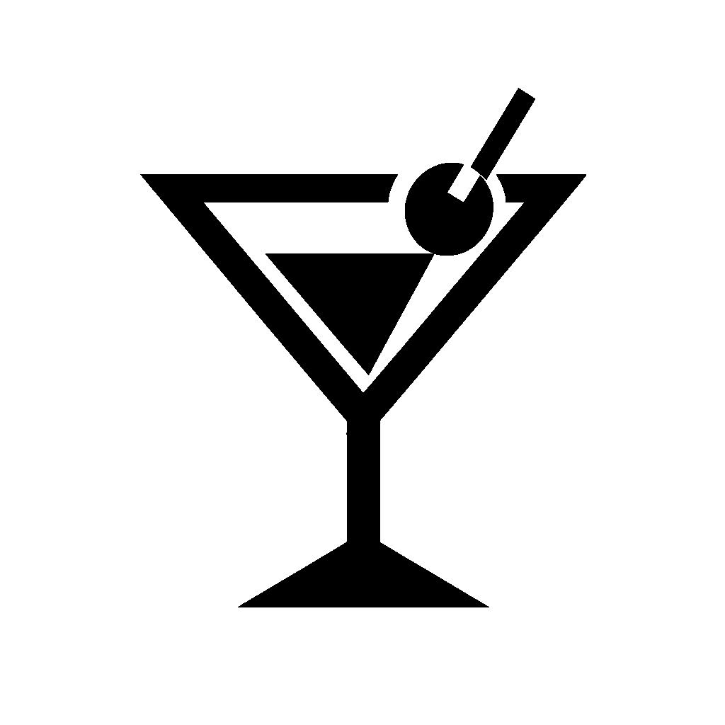 Martini Glass Olive Logo