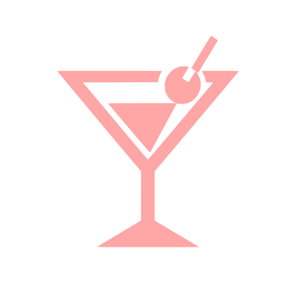 Martini Glass Olive Logo #ffa6a6