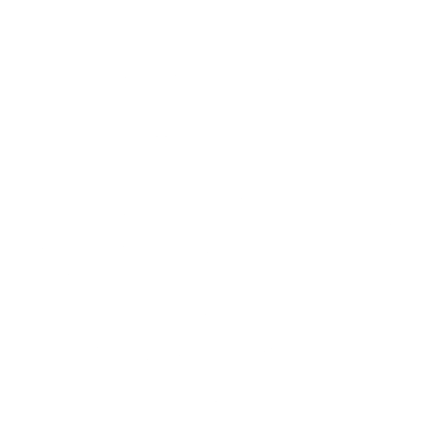 Martini Glass Badge Logo #ffffff