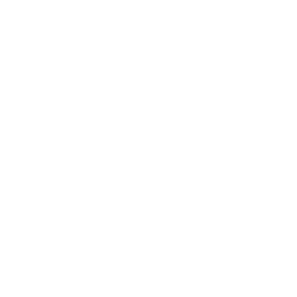 Martini Glass Badge Logo #ffffff