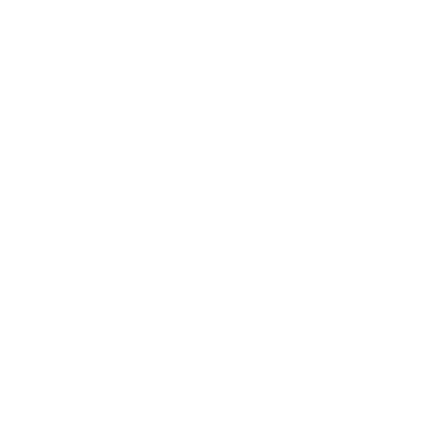 Art Deco Martini Glass Logo #ffffff