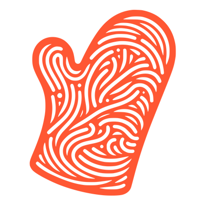 Spaghetti Glove #FF5733