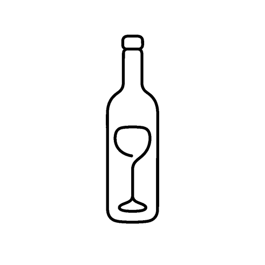 Wine Bottle and Glass Logo