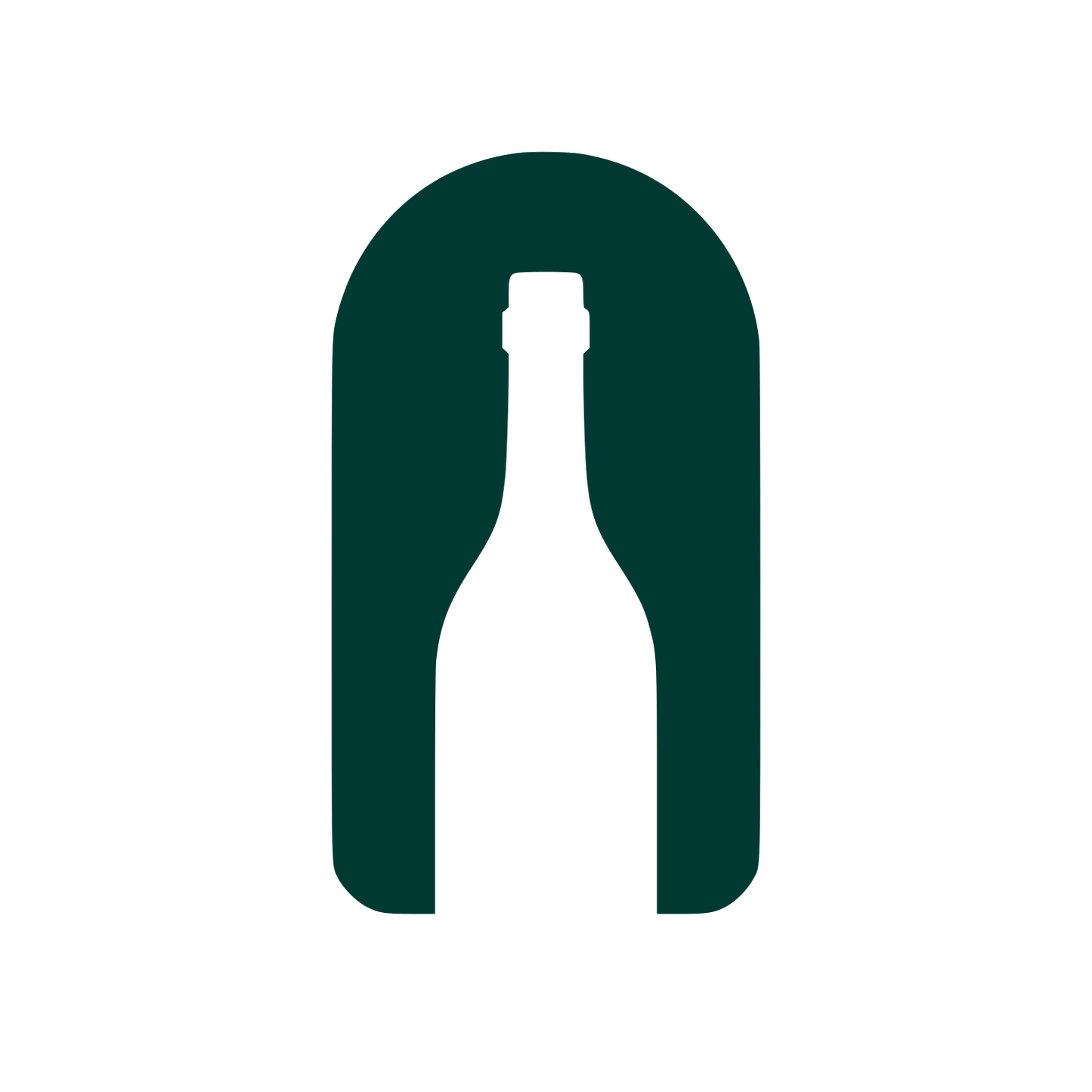 Wine Bottle Arch Logo #003932