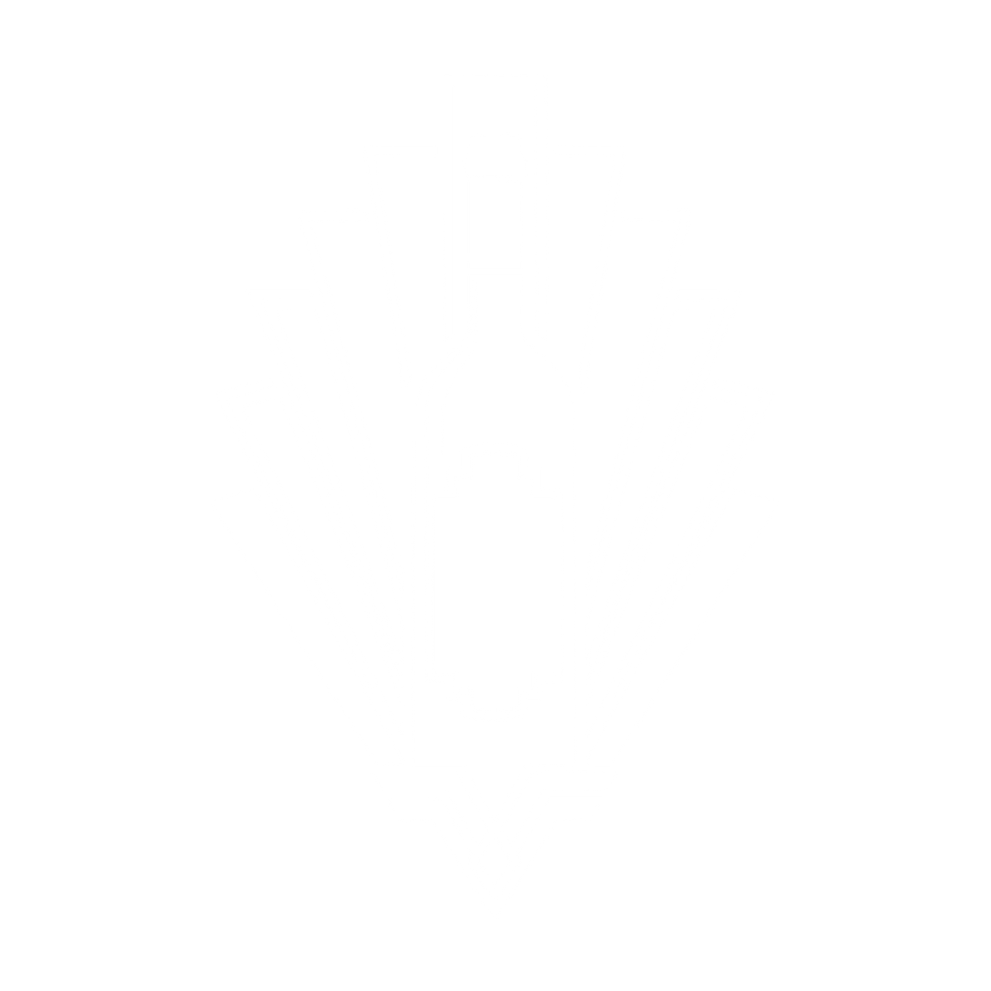 Art Deco Wine Bottle Logo #ffffff