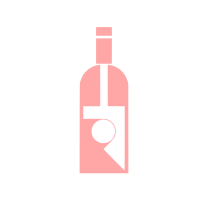 Wine Bottle Label Logo #ffa6a6
