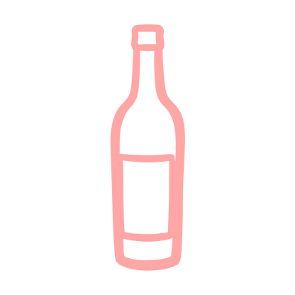 Wine Bottle Outline Logo #ffa6a6