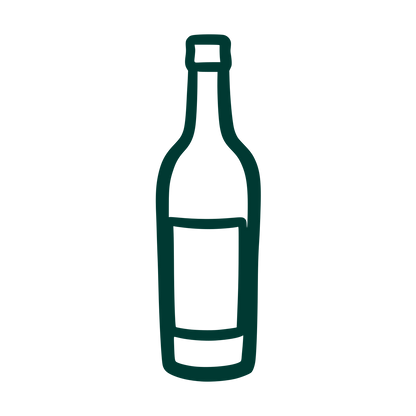 Wine Bottle Outline Logo #003932