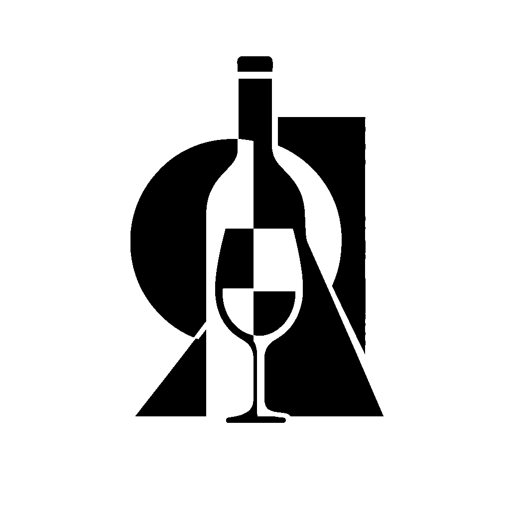 Wine Bottle and Glass Logo