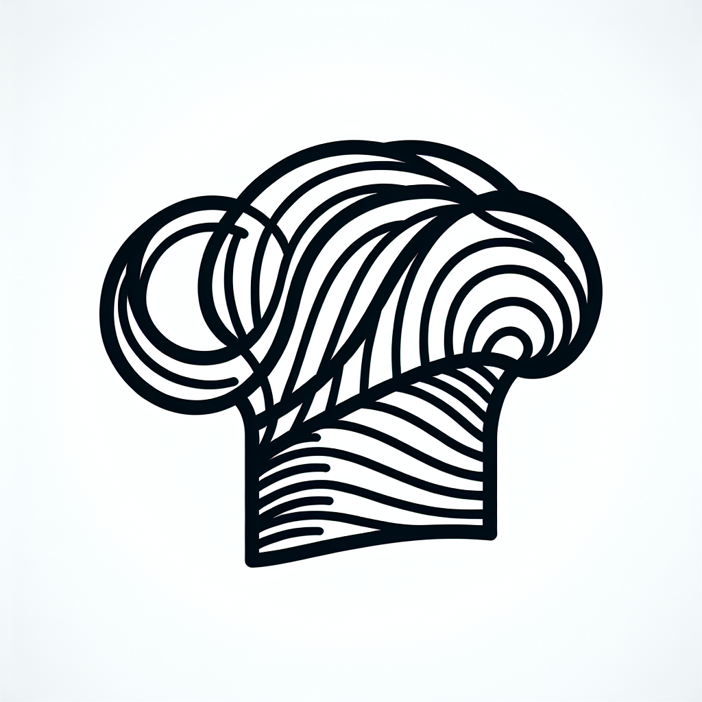 Line Chef Hat Logo