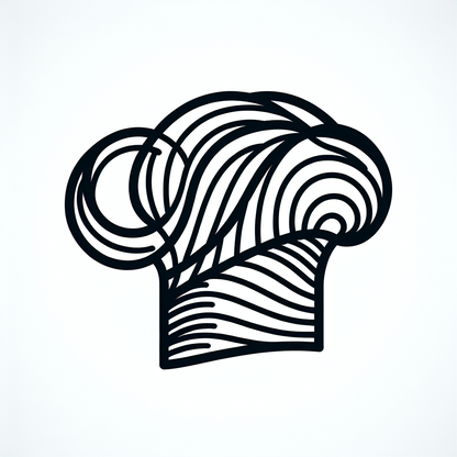 Line Chef Hat Logo