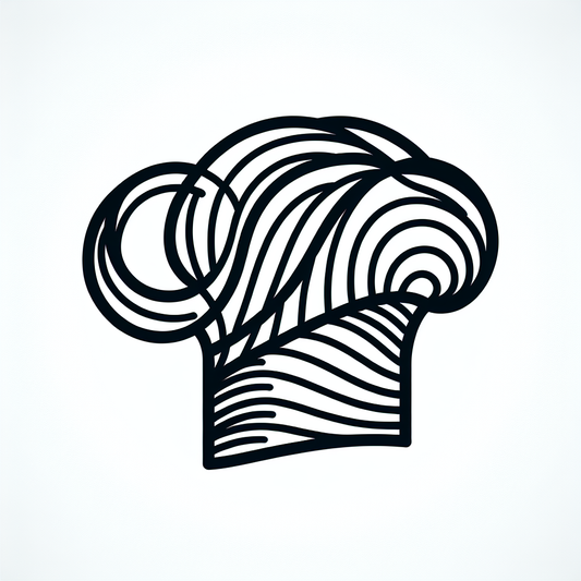 Line Chef Hat Logo