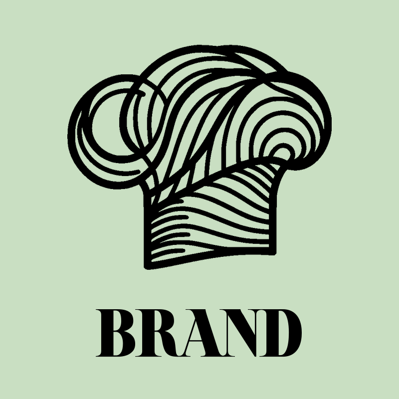 Line Chef Hat Logo preview