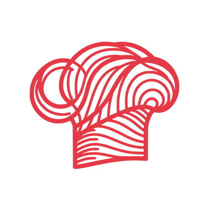 Line Chef Hat Logo #E63946