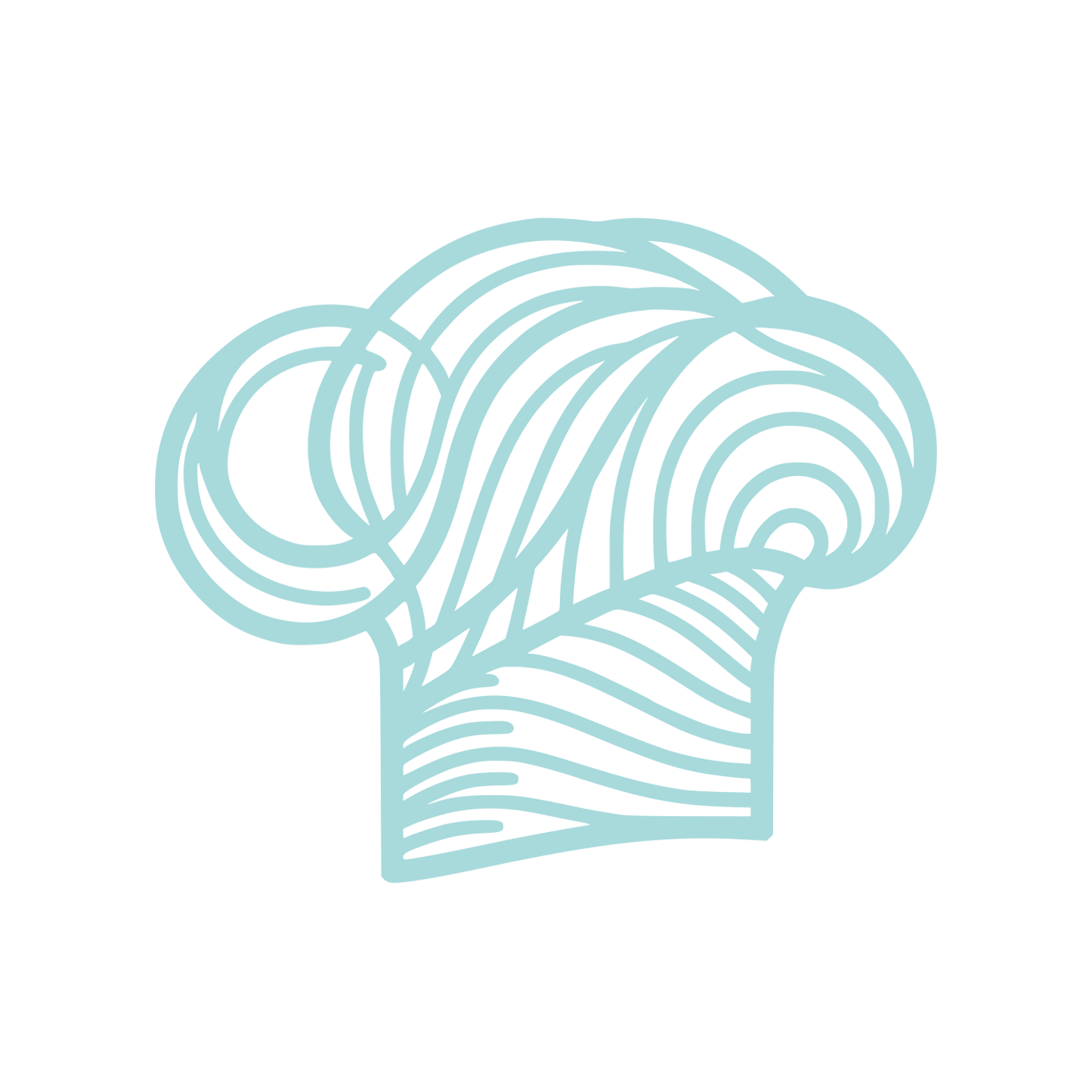 Line Chef Hat Logo #A8DADC