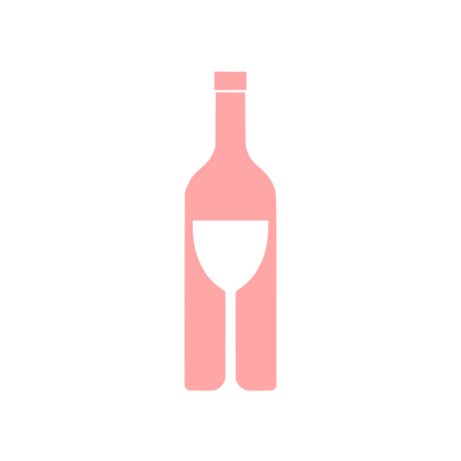Wine Bottle Glass Logo #ffa6a6