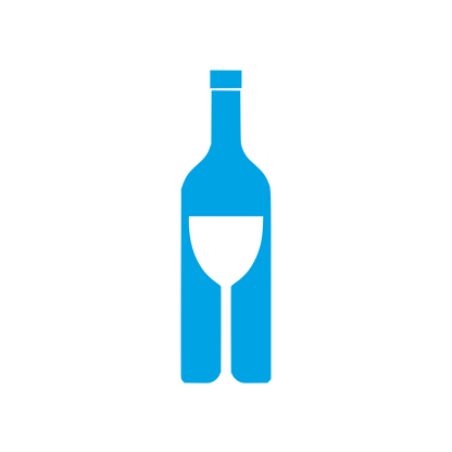 Wine Bottle Glass Logo #00a3e4