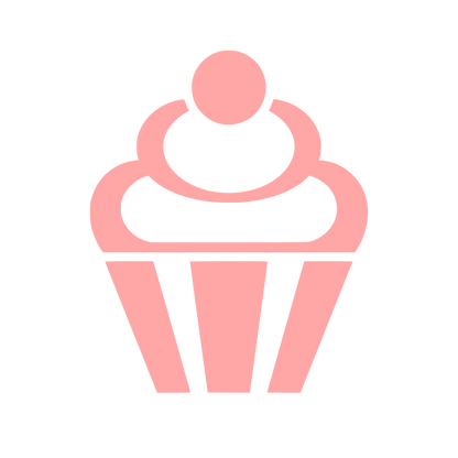 Cupcake with Cherry Logo #ffa6a6