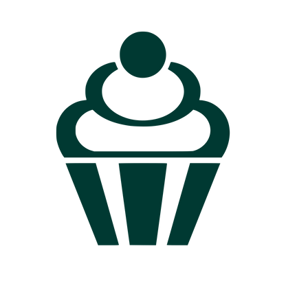 Cupcake with Cherry Logo #003932
