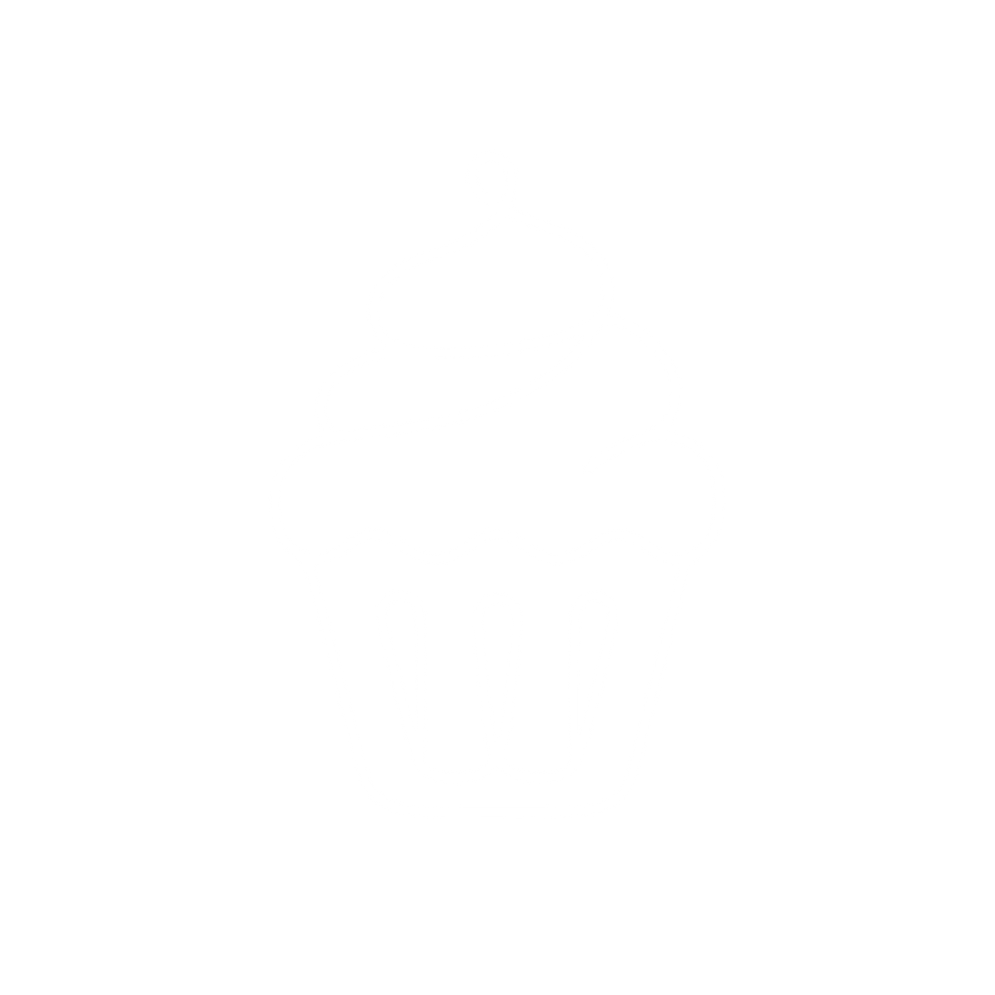 Swirled Cupcake Outline Logo #ffffff