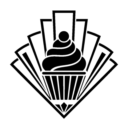 Art Deco Cupcake Logo