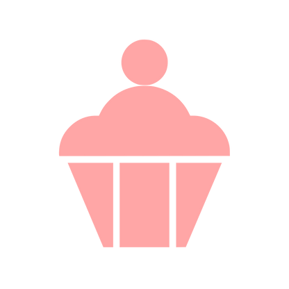 Cupcake Cherry Top Logo #ffa6a6