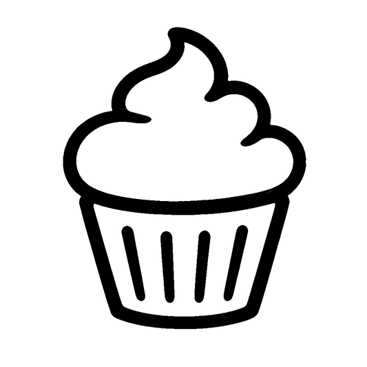Cupcake Outline Logo