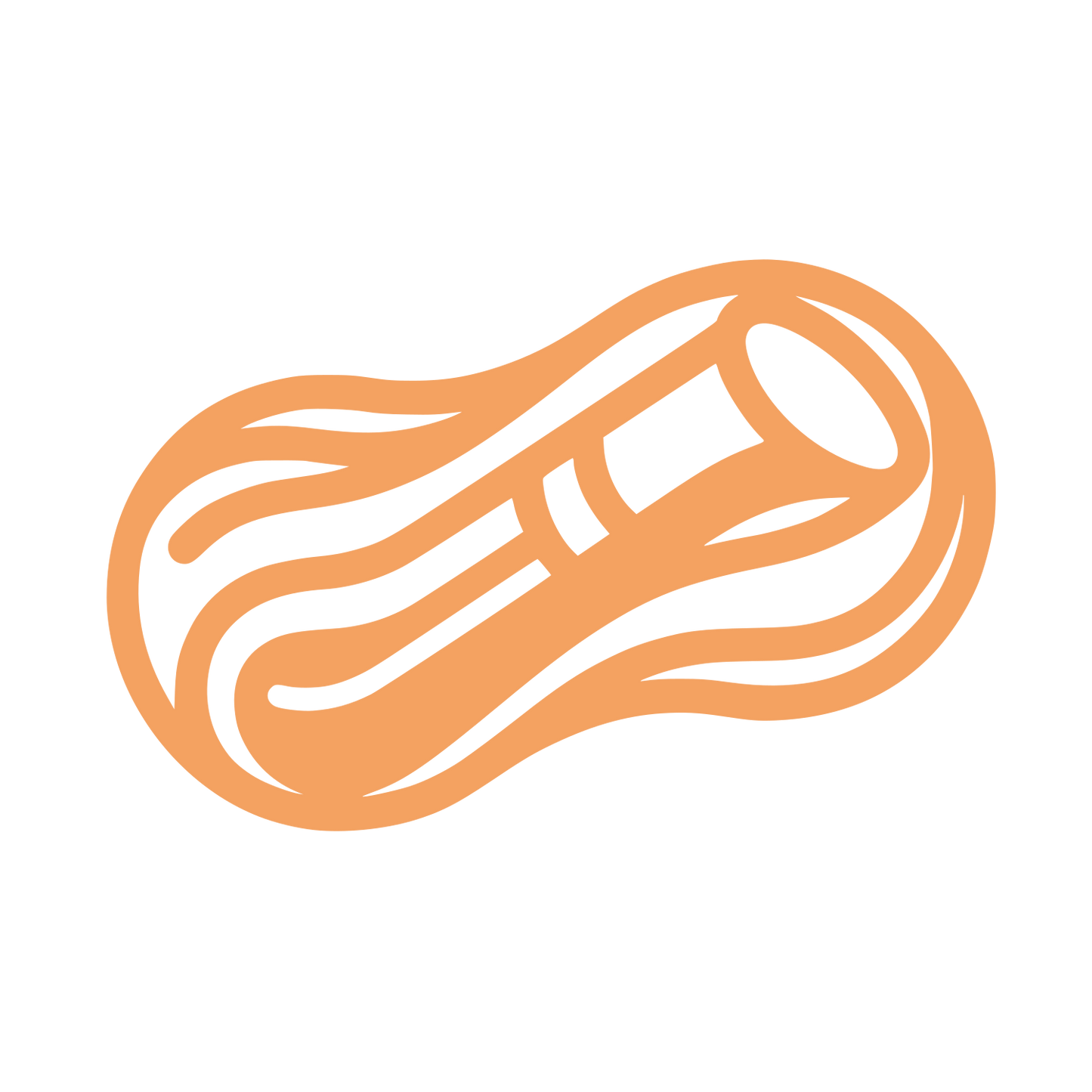 Line Peanut Beauty Logo #F4A261