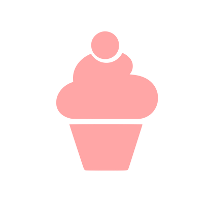 Cupcake with Cherry Logo #ffa6a6