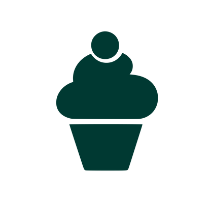 Cupcake with Cherry Logo #003932