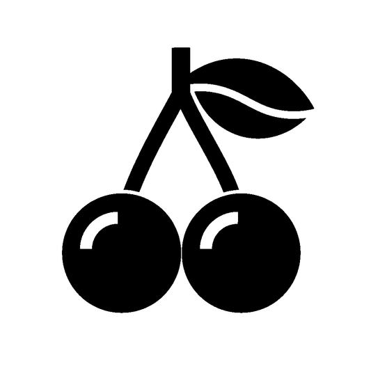 Cherry Pair Fruit Logo