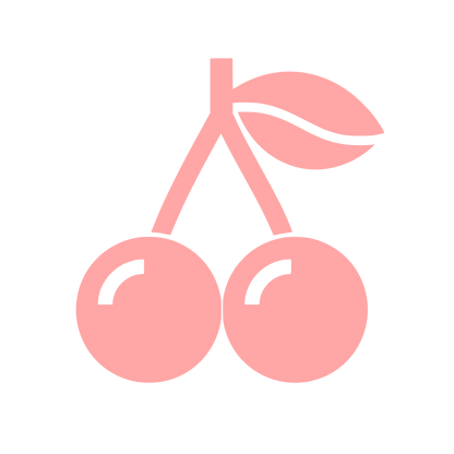 Cherry Pair Fruit Logo #ffa6a6