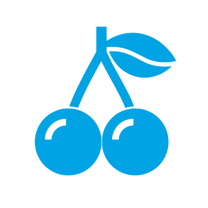 Cherry Pair Fruit Logo #00a3e4