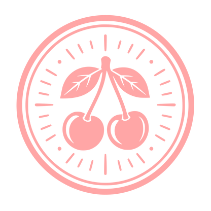Cherry Pair Circle Logo #ffa6a6