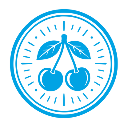 Cherry Pair Circle Logo #00a3e4