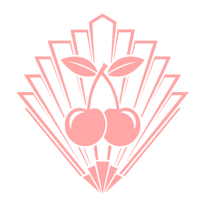 Art Deco Cherry Logo #ffa6a6