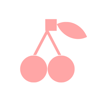 Cherry Fruit Logo #ffa6a6