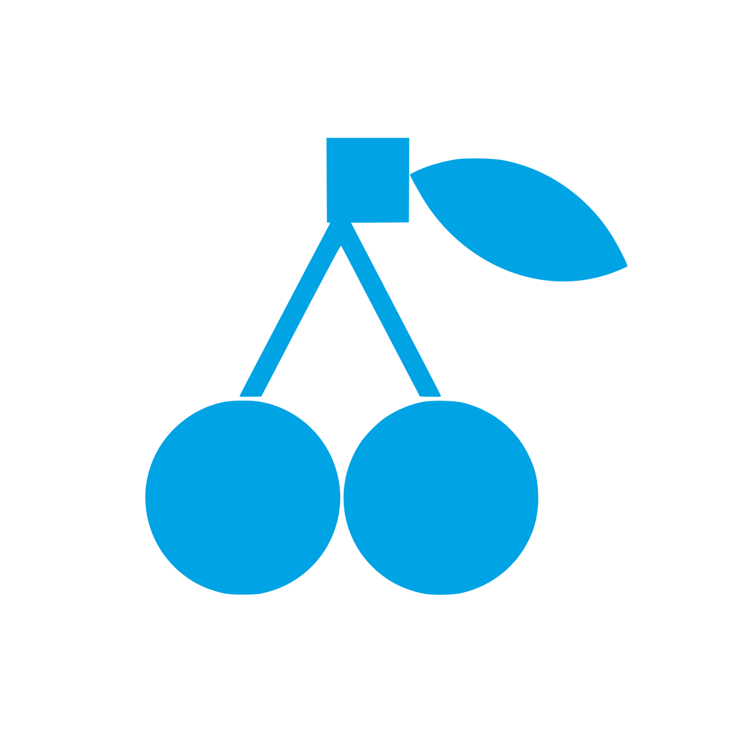 Cherry Fruit Logo #00a3e4