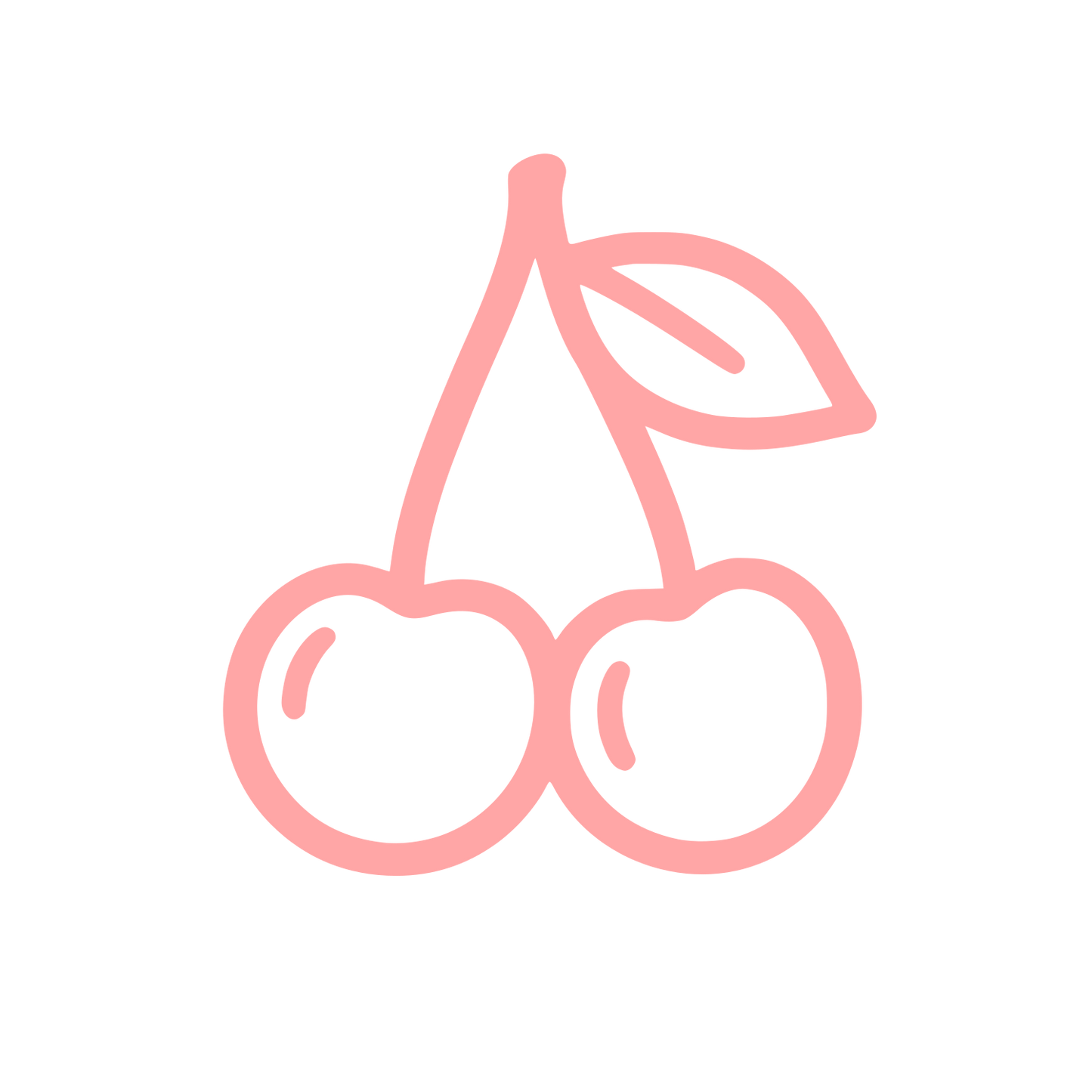 Cherry Pair Logo #ffa6a6