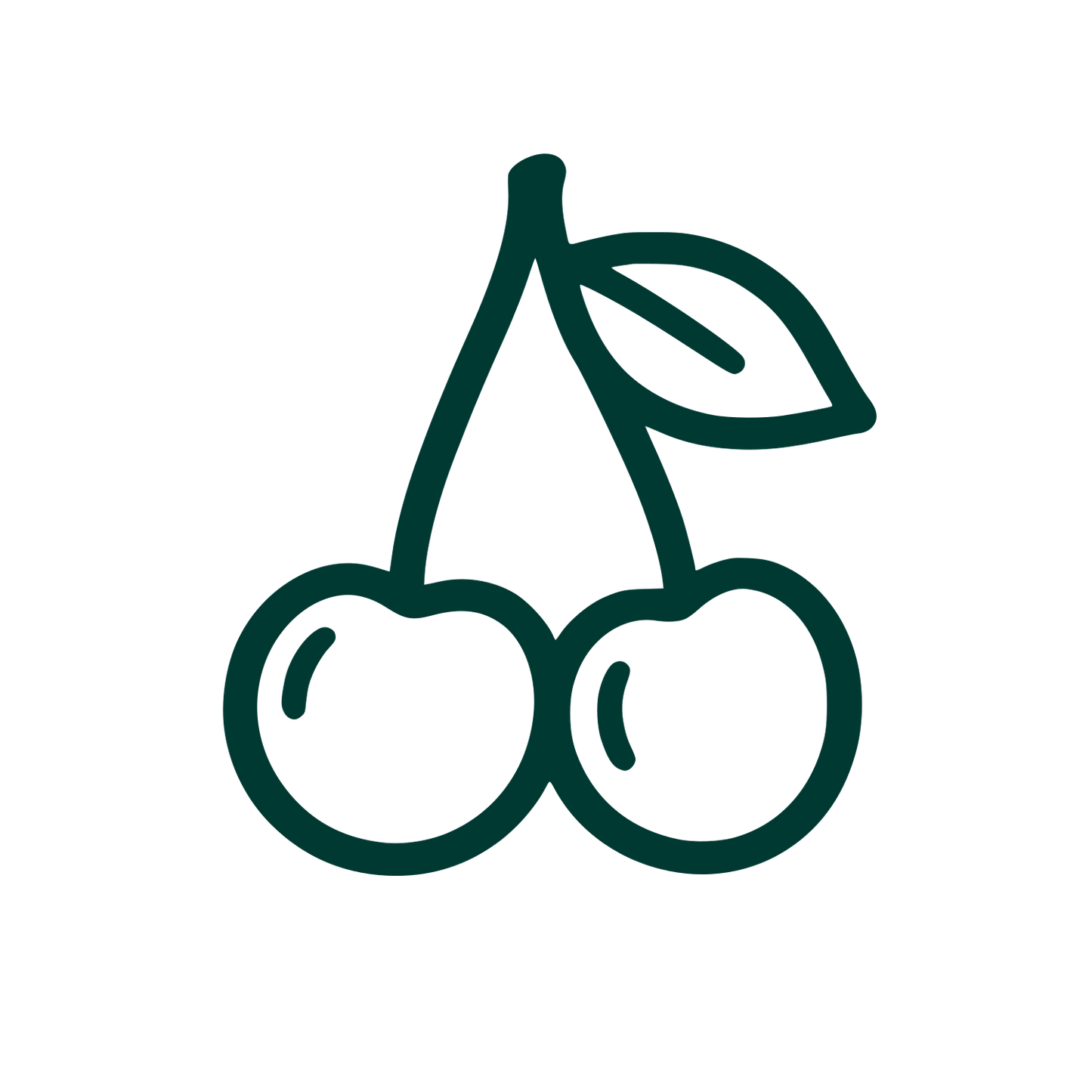 Cherry Pair Logo #003932
