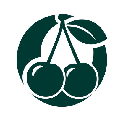Cherry Pair Circle Logo #003932