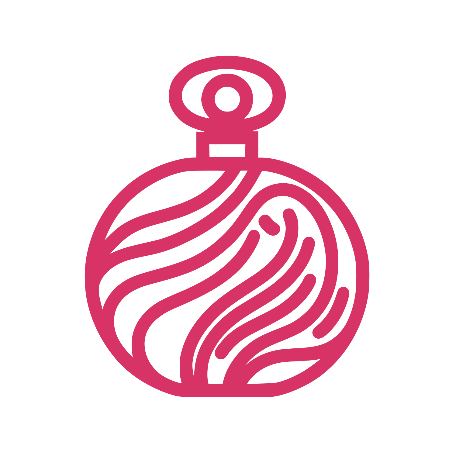 Line Perfume Bottle Logo #D83367