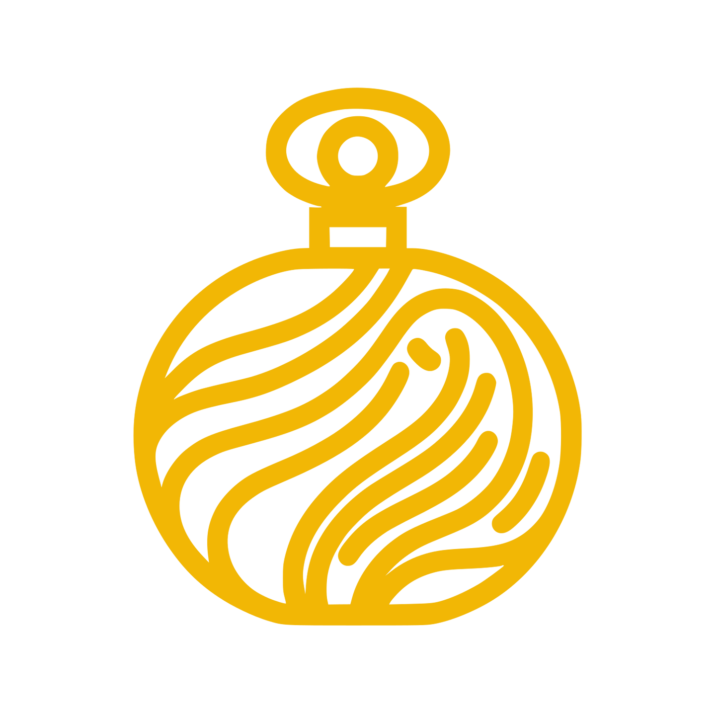 Line Perfume Bottle Logo #F2B705
