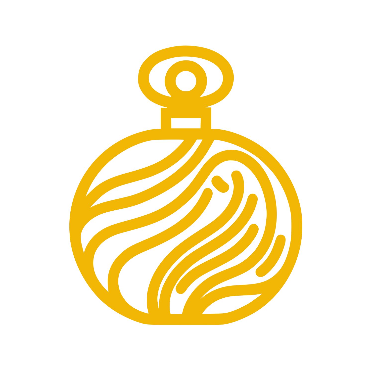 Line Perfume Bottle Logo #F2B705