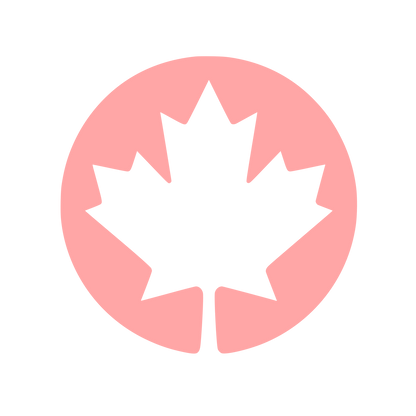 Maple Leaf Circle Logo #ffa6a6