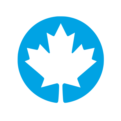 Maple Leaf Circle Logo #00a3e4
