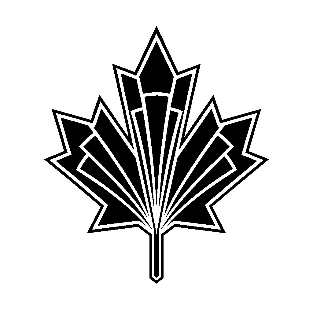 Art Deco Maple Leaf Logo