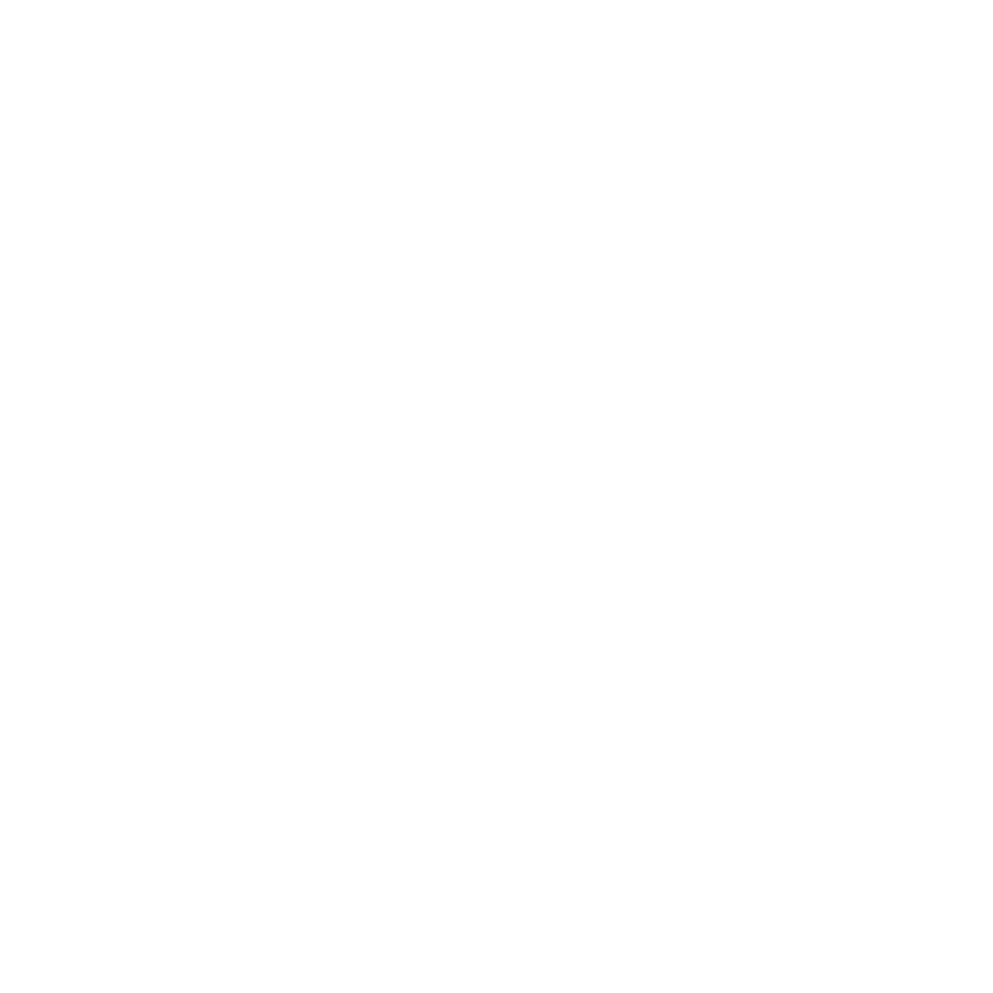 Art Deco Maple Leaf Logo #ffffff
