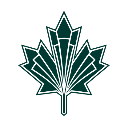 Art Deco Maple Leaf Logo #003932