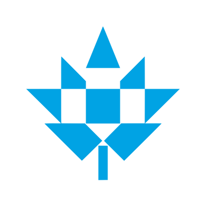 Geometric Maple Leaf Logo #00a3e4